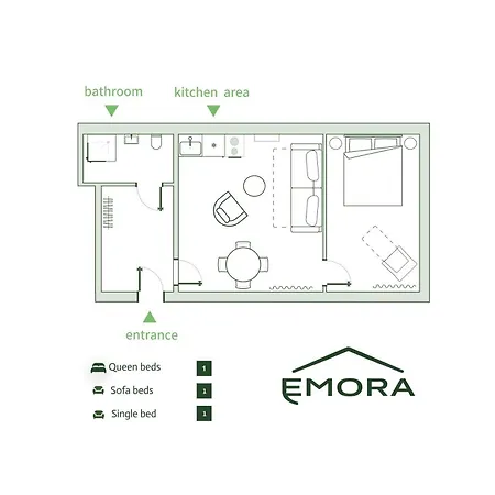 Apartament Bright - Bedroom For 5 - Center *